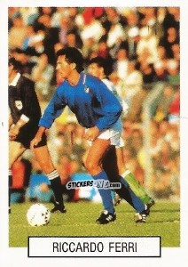 Sticker Riccardo Ferri - Italia 1990. Goal Master n. 11 - Euroflash