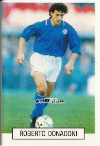 Sticker Roberto Donadoni - Italia 1990. Goal Master n. 18 - Euroflash