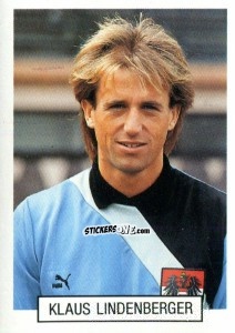 Sticker Klaus Lindenberger - Italia 1990. Goal Master n. 25 - Euroflash
