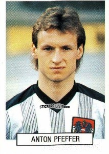Cromo Anton Pfeffer - Italia 1990. Goal Master n. 29 - Euroflash