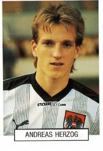 Sticker Andreas Herzog - Italia 1990. Goal Master n. 36 - Euroflash
