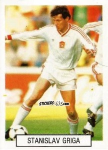 Sticker Stanislav Griga - Italia 1990. Goal Master n. 54 - Euroflash