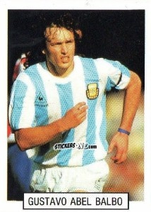 Sticker Gustavo Abel Balbo - Italia 1990. Goal Master n. 90 - Euroflash