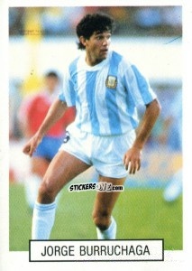 Sticker Jorge  Burruchaga - Italia 1990. Goal Master n. 91 - Euroflash