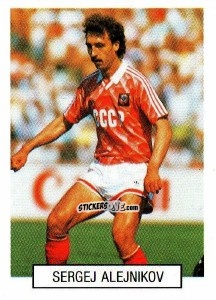 Sticker Sergei Aleinikov - Italia 1990. Goal Master n. 101 - Euroflash