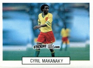 Sticker Cyril Makanaky - Italia 1990. Goal Master n. 129 - Euroflash