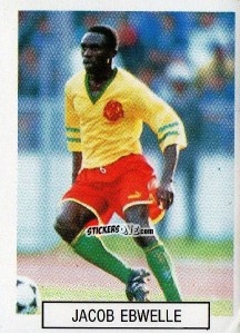 Cromo Jacob Ebwelle - Italia 1990. Goal Master n. 130 - Euroflash