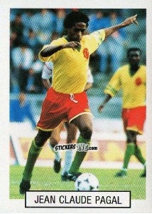 Sticker Jean Claude Pagal - Italia 1990. Goal Master n. 132 - Euroflash