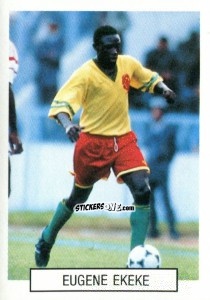 Sticker Eugene Ekeke - Italia 1990. Goal Master n. 136 - Euroflash