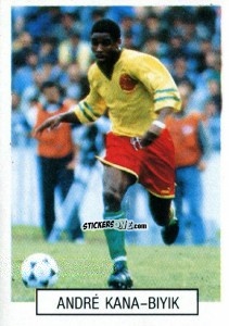 Cromo Andre Kana-Biyik - Italia 1990. Goal Master n. 137 - Euroflash