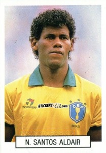 Sticker N. Santos Aldair - Italia 1990. Goal Master n. 147 - Euroflash