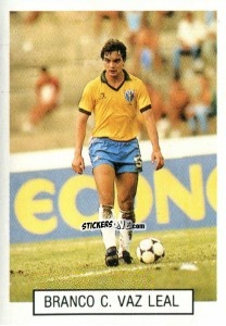 Sticker Branco C. Vaz Leal - Italia 1990. Goal Master n. 148 - Euroflash