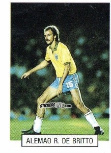 Sticker Alemao R. De Brito - Italia 1990. Goal Master n. 153 - Euroflash