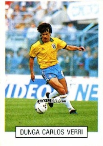 Sticker Dunga Carlos Verri - Italia 1990. Goal Master n. 154 - Euroflash