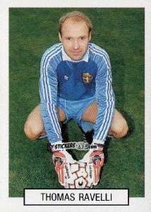 Sticker Thomas Ravelli - Italia 1990. Goal Master n. 163 - Euroflash