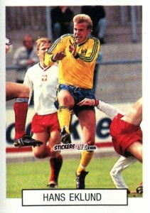 Sticker Hans Eklund - Italia 1990. Goal Master n. 175 - Euroflash