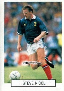 Sticker Steve Nicol - Italia 1990. Goal Master n. 189 - Euroflash