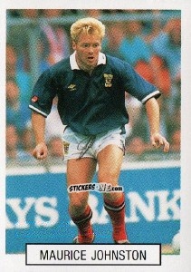 Sticker Maurice Johnston - Italia 1990. Goal Master n. 191 - Euroflash