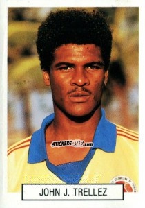 Figurina John J. Trellez - Italia 1990. Goal Master n. 255 - Euroflash