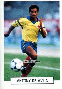 Sticker Antony De Aliva - Italia 1990. Goal Master n. 257 - Euroflash