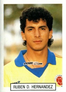 Sticker Ruben D.Hernandez - Italia 1990. Goal Master n. 261 - Euroflash