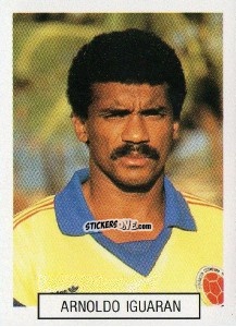 Figurina Arnoldo Iguaran - Italia 1990. Goal Master n. 262 - Euroflash