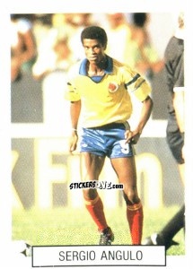 Cromo Sergio Angulo - Italia 1990. Goal Master n. 264 - Euroflash