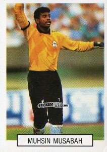 Sticker Muhsin Musabah - Italia 1990. Goal Master n. 266 - Euroflash
