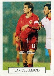 Sticker Jan Ceulemans - Italia 1990. Goal Master n. 294 - Euroflash