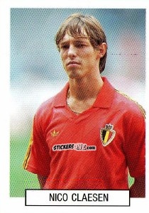 Sticker Nico Claesen - Italia 1990. Goal Master n. 295 - Euroflash
