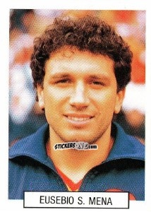 Cromo Eusebio S. Mena - Italia 1990. Goal Master n. 305 - Euroflash