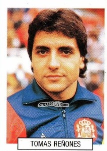 Cromo Tomas Renones - Italia 1990. Goal Master n. 308 - Euroflash