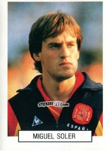 Cromo Miguel Soler - Italia 1990. Goal Master n. 310 - Euroflash