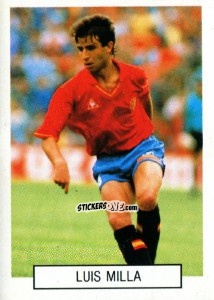 Sticker Luis Milla - Italia 1990. Goal Master n. 311 - Euroflash