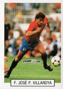 Sticker F. Jose P. Villaroya - Italia 1990. Goal Master n. 312 - Euroflash