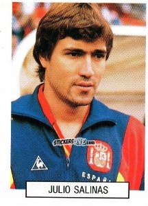 Sticker Julio Salinas - Italia 1990. Goal Master n. 315 - Euroflash