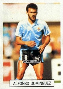 Sticker Alfonso Dominguez - Italia 1990. Goal Master n. 320 - Euroflash