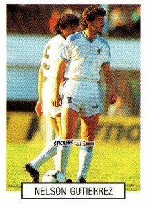 Figurina Nelson Gutierrez - Italia 1990. Goal Master n. 321 - Euroflash