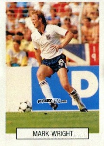 Sticker Mark Wright - Italia 1990. Goal Master n. 359 - Euroflash