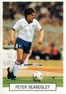 Sticker Peter Beardsley - Italia 1990. Goal Master n. 367 - Euroflash