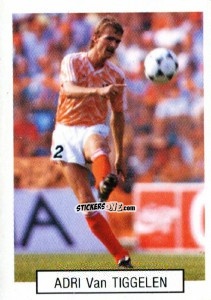 Cromo Adrie Van Tiggelen - Italia 1990. Goal Master n. 375 - Euroflash
