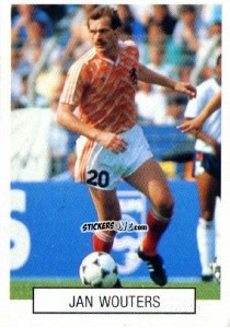 Sticker Jan Wouters - Italia 1990. Goal Master n. 376 - Euroflash