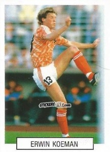 Sticker Erwin Koeman - Italia 1990. Goal Master n. 377 - Euroflash