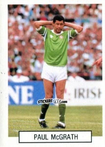 Sticker Paul McGrath - Italia 1990. Goal Master n. 393 - Euroflash