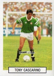 Sticker Tony Cascarino - Italia 1990. Goal Master n. 398 - Euroflash