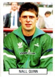 Sticker Niall Quinn - Italia 1990. Goal Master n. 401 - Euroflash