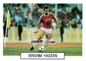 Sticker Ibrahim Hassan - Italia 1990. Goal Master n. 405 - Euroflash