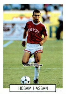 Sticker Hossam Hassan - Italia 1990. Goal Master n. 409 - Euroflash