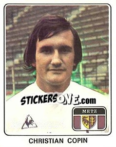 Sticker Christian Copin - Football France 1977-1978 n. 119 - Panini
