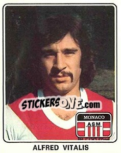 Sticker Alfred Vitalis - Football France 1977-1978 n. 135 - Panini